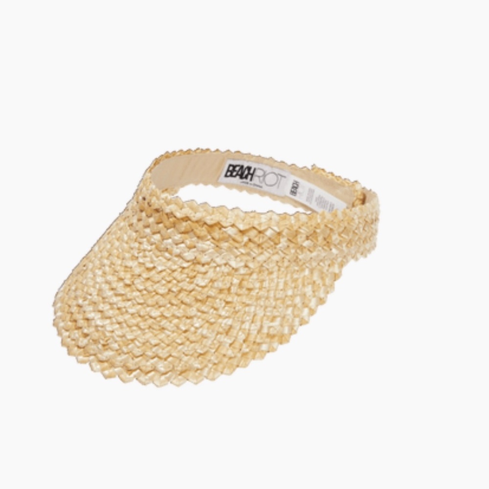 NEW - Beach Riot - Women’s Straw Visor - One Size. Brand new in the original shi